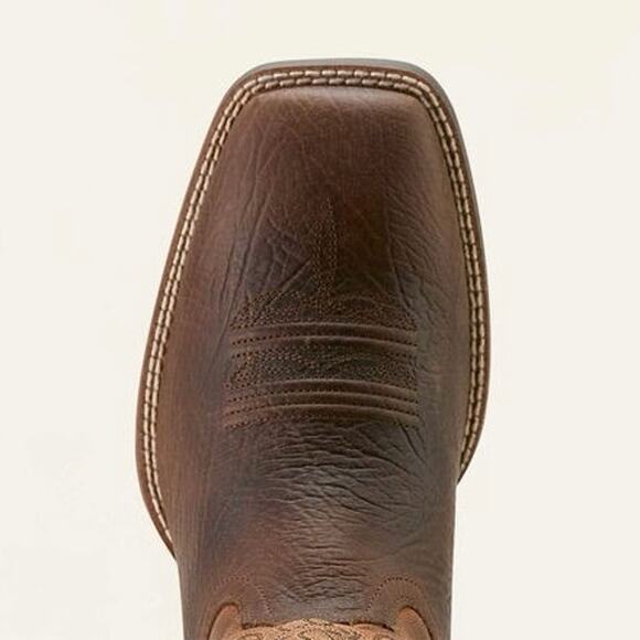 NEW Ariat Sport Rustler Wide Square Toe Cowboy Boots Brown Leather Western 9.5D main image 9